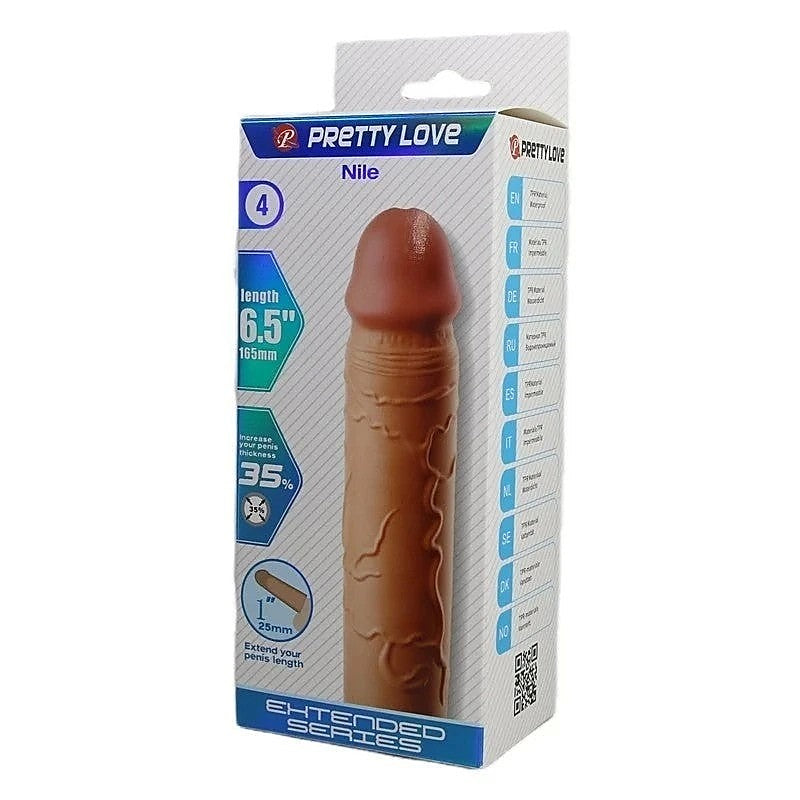 Pretty Love Nile 6.5 Inch Erection Enhancer Penis Sleeve - Penis Sleeves and Extenders