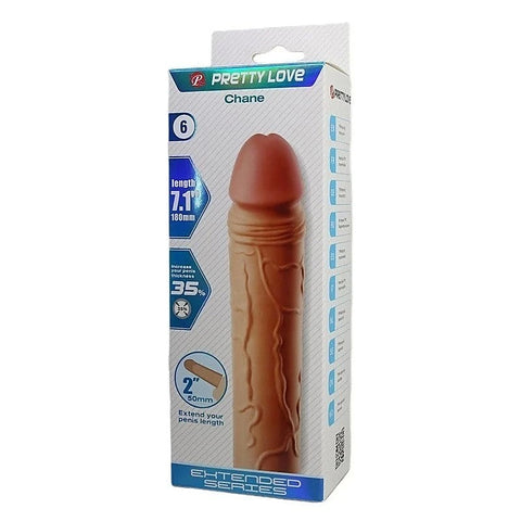 Pretty Love Chane 7.1 Inch Penis Extender Sleeve by Baile - Penis Sleeves and Extenders