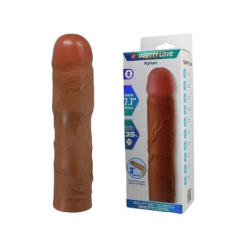 Pretty Love Kylian 7.1 Inch Penis Extender Sleeve by Baile - Penis Sleeves and Extenders