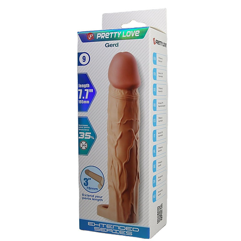 Pretty Love Gerd 7.7 Inch Male Penis Sleeve by Baile - Penis Sleeves and Extenders