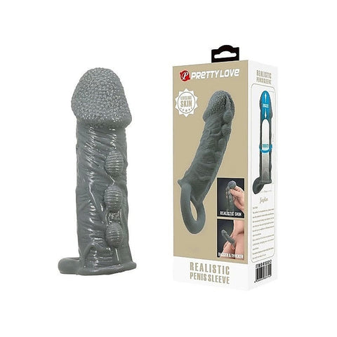 Pretty Love Realistic Stretchy Penis Sleeve by Baile - Penis Sleeves and Extenders