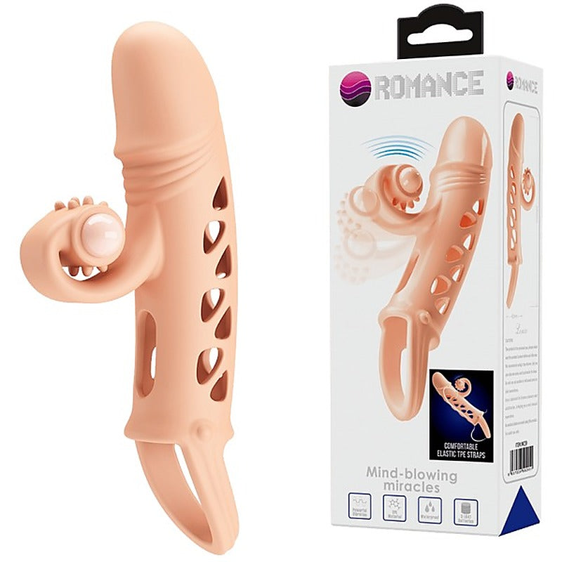 Baile Pretty Love Lonzo Mind Blowing Miracles Penis Sleeve with Vibrating Tip - Penis Sleeves and Extenders