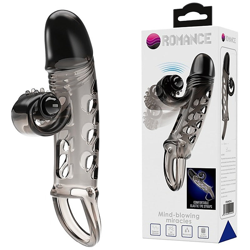 Baile Pretty Love Lonzo Mind Blowing Miracles Penis Sleeve with Vibrating Tip - Penis Sleeves and Extenders