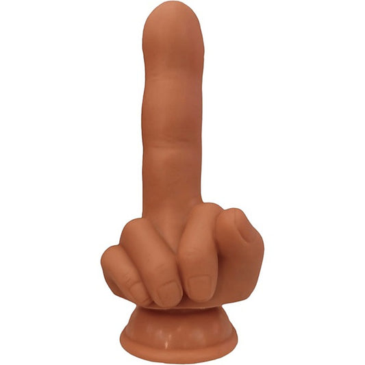 Flip Off Finger Shaped Suction Cup Dildo by Hott Products - Realistic Dildos
