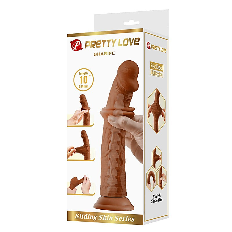 Pretty Love Sharife 10 Inch Super Realistic Dong by Baile - Realistic Dildos