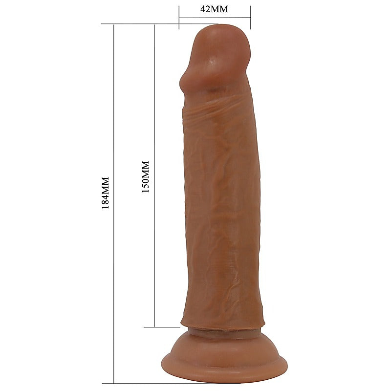 Pretty Love Quentin 7.2 Inch Suction Cup Realistic Dong - Realistic Dildos