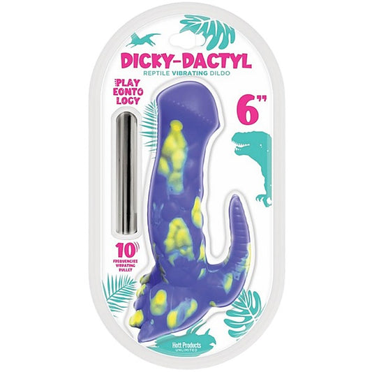 Dicky Dactyl 6 Inch Vibrating Dong by Hott Products - Vibrating Dildos