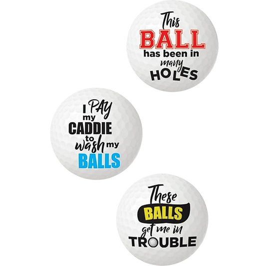 Balls Deep Novelty Golf Balls by Hott Products - Party Gifts and Novelties