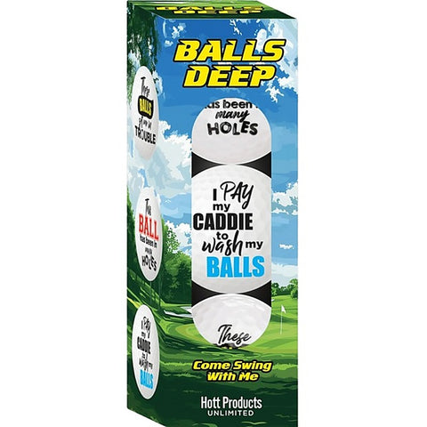 Balls Deep Novelty Golf Balls by Hott Products - Party Gifts and Novelties
