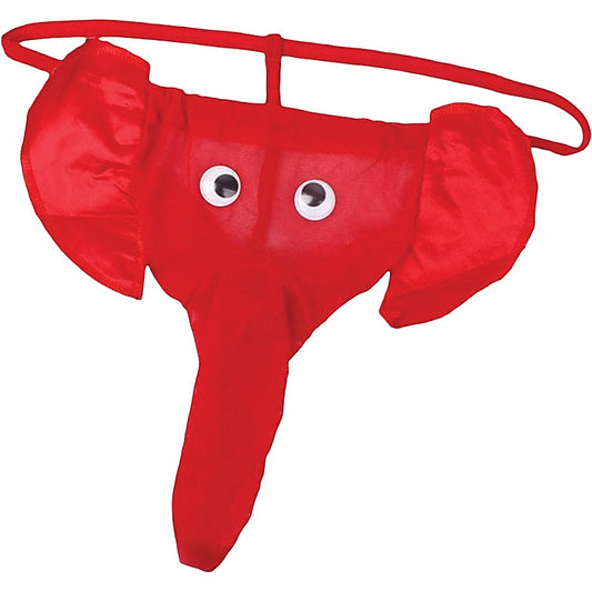 Cotton with Stretch Waistband Elephant Thong - Party Gifts and Novelties
