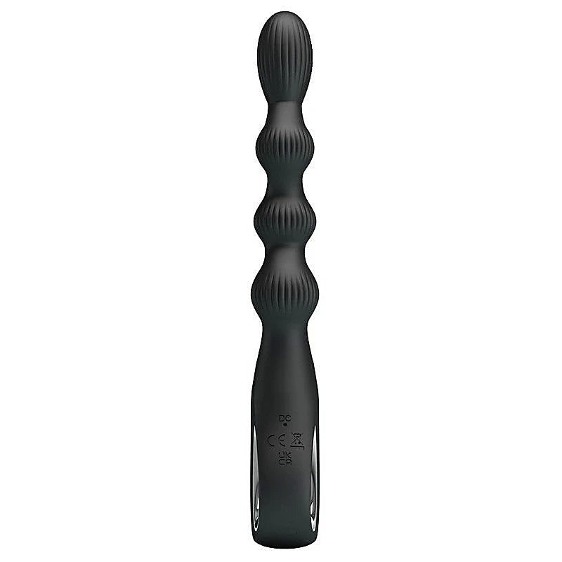 Baile Pretty Love Federer Rechargeable Anal Vibrator Black Cock Ring - Anal Vibrators