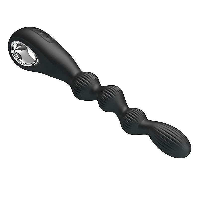 Baile Pretty Love Federer Rechargeable Anal Vibrator Black Cock Ring - Anal Vibrators