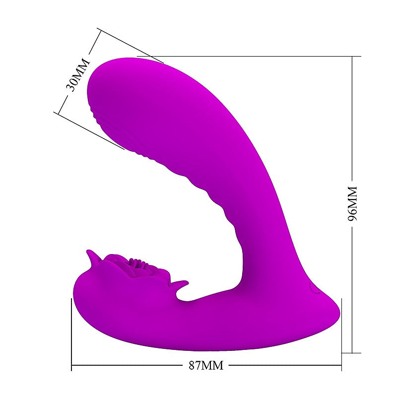 Baile Pretty Love Nadal Rechargeable G Spot Vibrator Purple Cock Ring - G-Spot Vibrators
