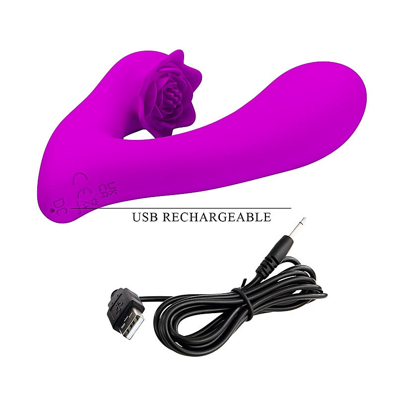 Baile Pretty Love Nadal Rechargeable G Spot Vibrator Purple Cock Ring - G-Spot Vibrators
