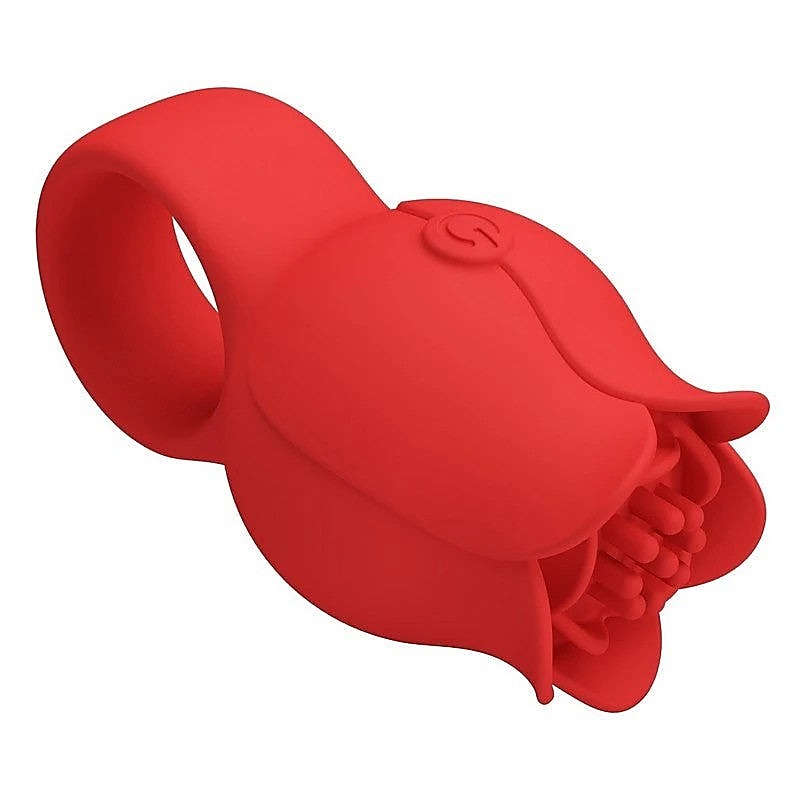 Baile Pretty Love Jae Rose Adult Finger Vibrator Red Cock Ring - Clit Ticklers and Pulsators