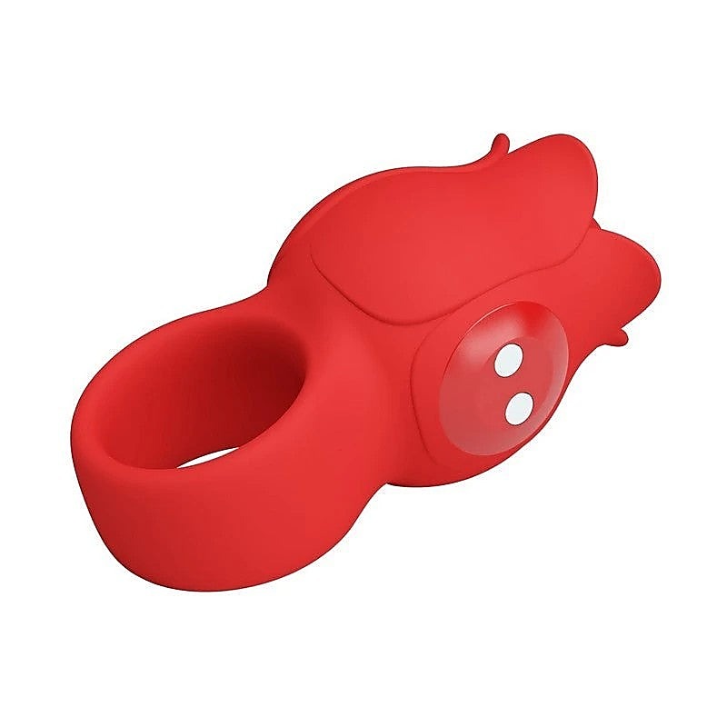 Baile Pretty Love Jae Rose Adult Finger Vibrator Red Cock Ring - Clit Ticklers and Pulsators