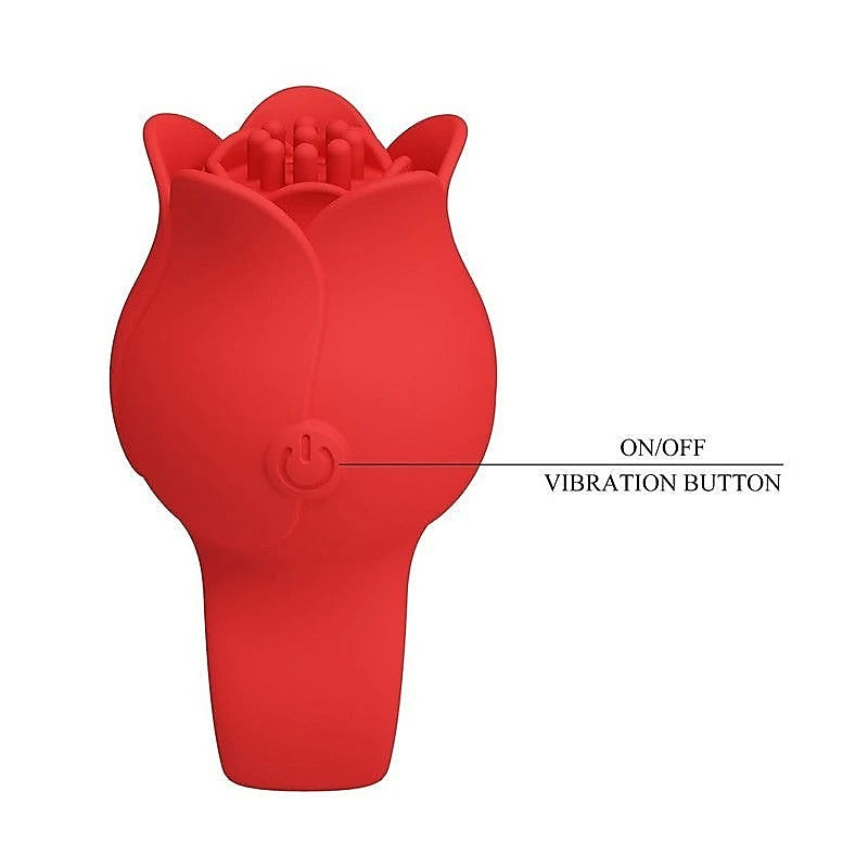 Baile Pretty Love Jae Rose Adult Finger Vibrator Red Cock Ring - Clit Ticklers and Pulsators