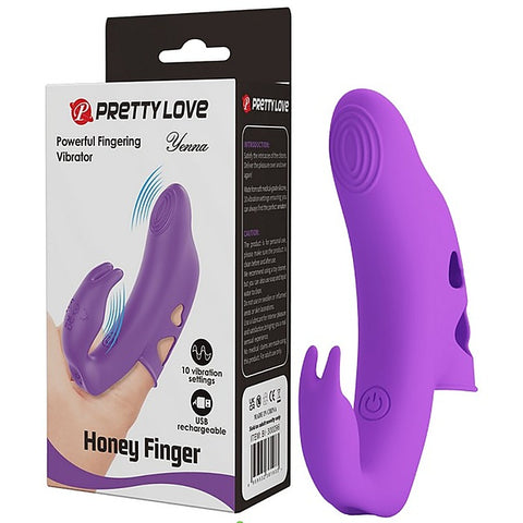 Yenna Rechargeable Honey Finger Vibrator by Baile - Finger and Tongue Vibrators