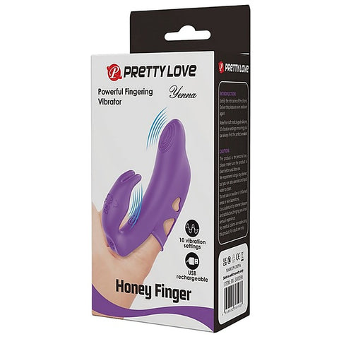Yenna Rechargeable Honey Finger Vibrator by Baile - Finger and Tongue Vibrators