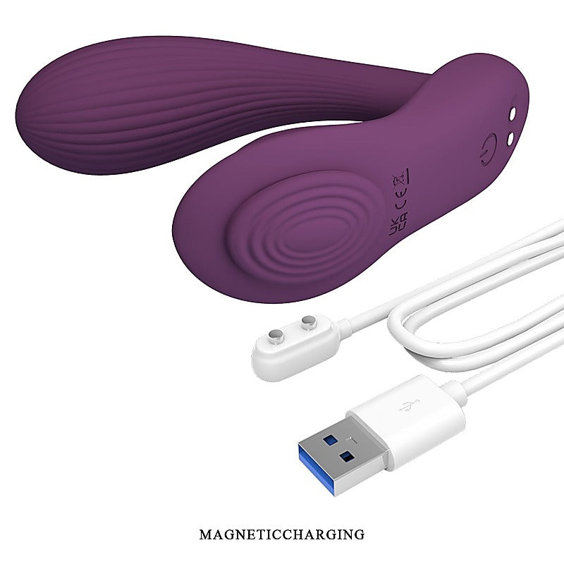 Baile Pretty Love Franz App Control G Spot Vibrator Byzantium with Textured Ring - G-Spot Vibrators