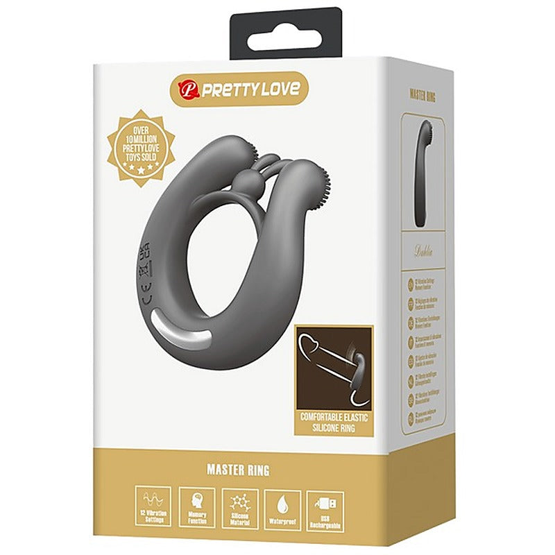 Pretty Love Master Dahlia Vibrating Cock Ring by Baile - Vibrating Cock Rings
