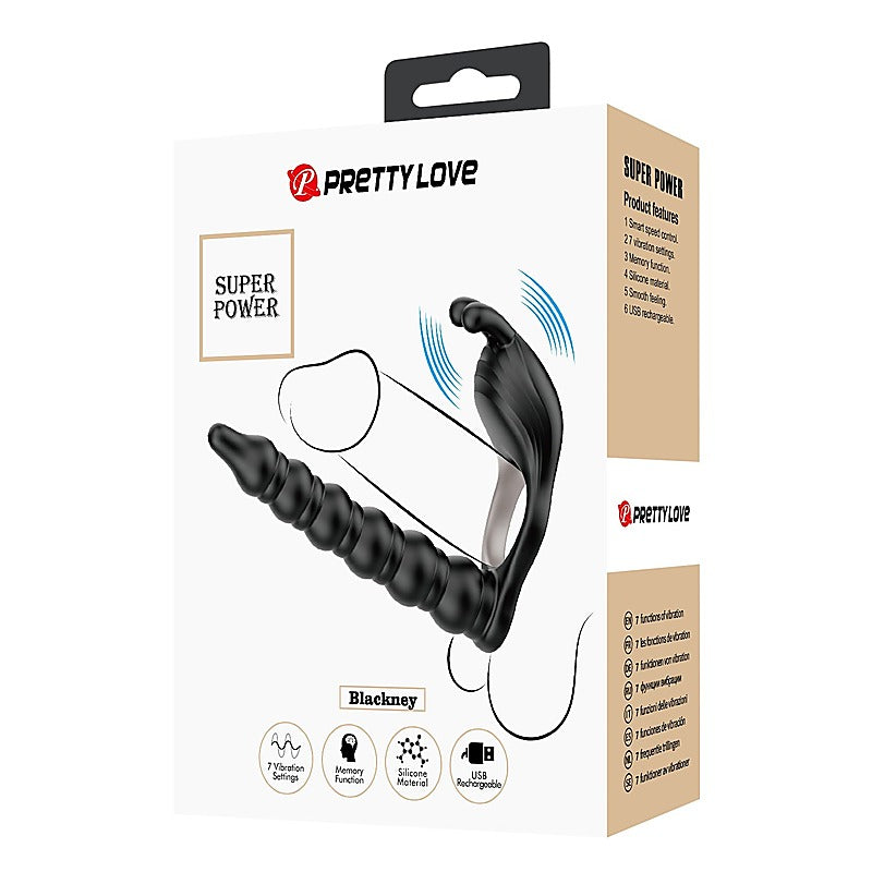 Blackney Rechargeable 7 Functions Cock Ring by Baile - Vibrating Cock Rings