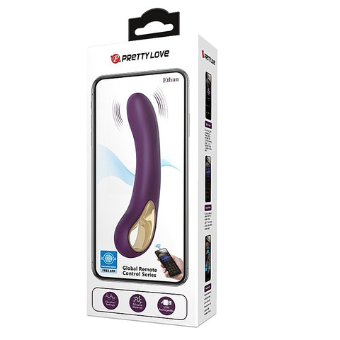 Baile Pretty Love Ethan App Control G Spot Vibrator Byzantium Cock Ring - G-Spot Vibrators
