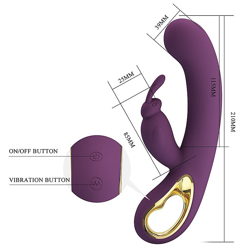 Pretty Love Liam App Control Rabbit Vibrator Byzantium with App Control - Rabbit Vibrators