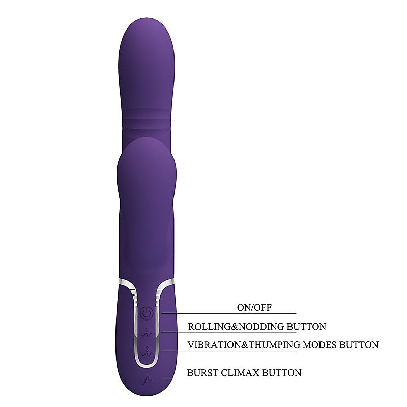 Mariana 4 in 1 Multi Function Rabbit Vibrator by Baile - Rabbit Vibrators