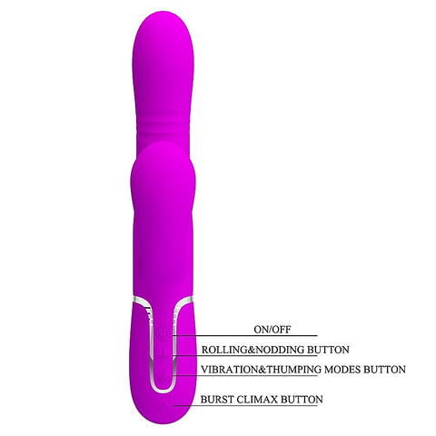 Mariana 4 in 1 Multi Function Rabbit Vibrator by Baile - Rabbit Vibrators