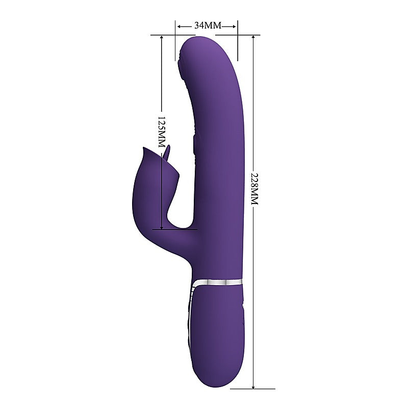 Pretty Love Gigi 3 in 1 Multi Function Rabbit Massager - Rabbit Vibrators