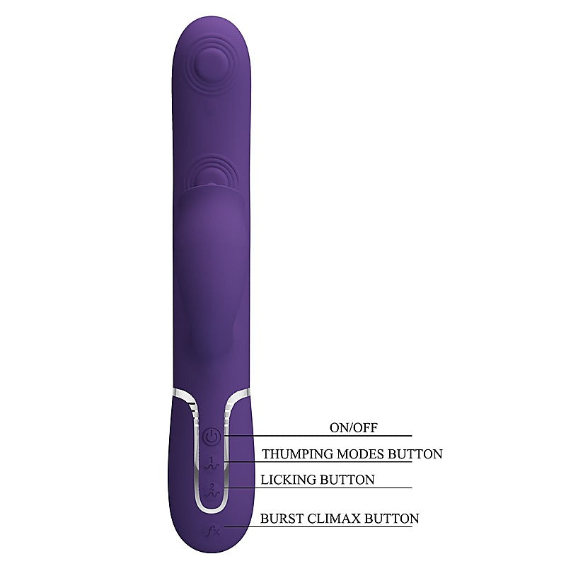 Pretty Love Gigi 3 in 1 Multi Function Rabbit Massager - Rabbit Vibrators