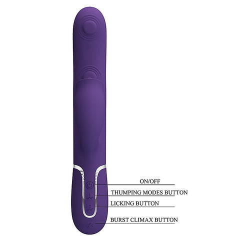 Pretty Love Gigi 3 in 1 Multi Function Rabbit Massager - Rabbit Vibrators