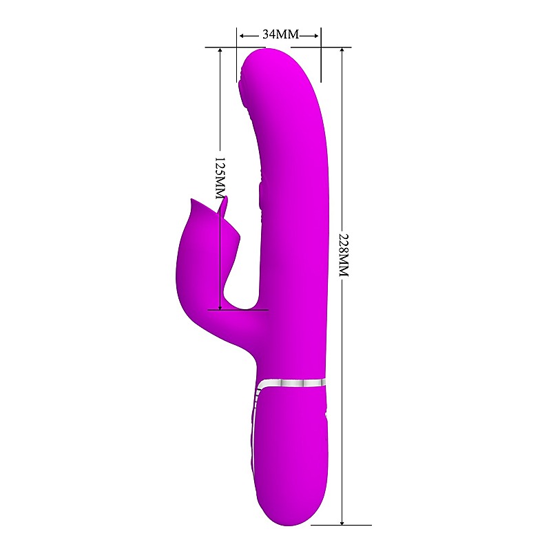 Pretty Love Gigi 3 in 1 Multi Function Rabbit Massager - Rabbit Vibrators