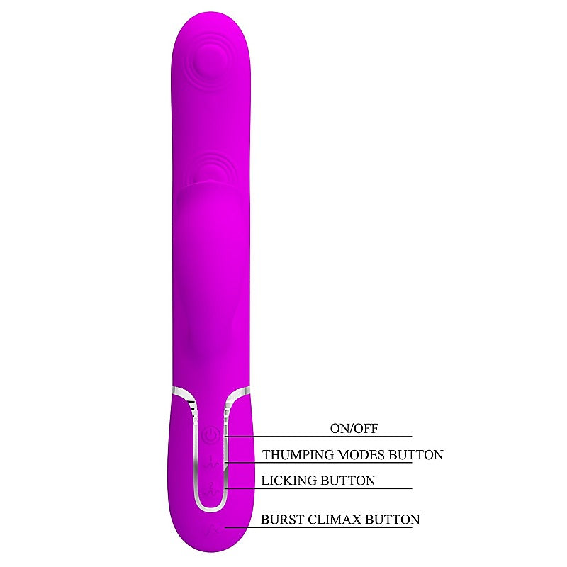 Pretty Love Gigi 3 in 1 Multi Function Rabbit Massager - Rabbit Vibrators