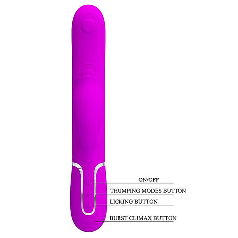 Pretty Love Gigi 3 in 1 Multi Function Rabbit Massager - Rabbit Vibrators