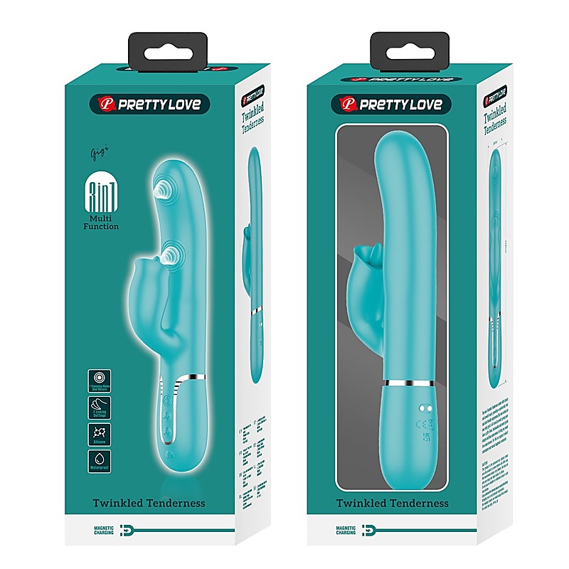Pretty Love Gigi 3 in 1 Multi Function Rabbit Massager - Rabbit Vibrators