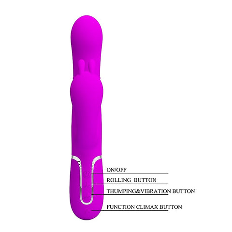 Pretty Love Cammy 4 in 1 Triple Rabbit Vibrator by Baile - Rabbit Vibrators