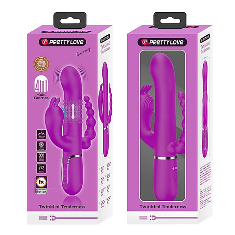 Pretty Love Cammy 4 in 1 Triple Rabbit Vibrator by Baile - Rabbit Vibrators