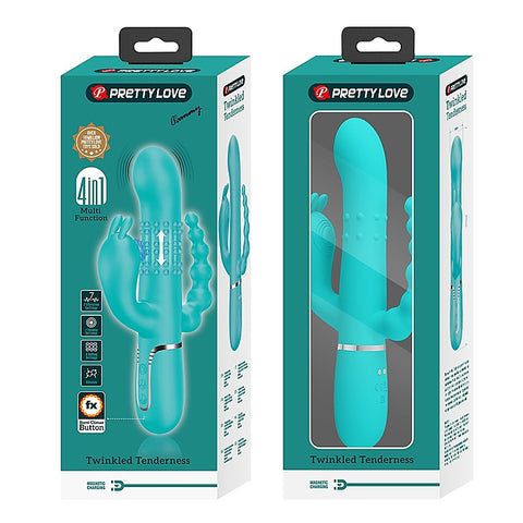 Pretty Love Cammy 4 in 1 Triple Rabbit Vibrator by Baile - Rabbit Vibrators