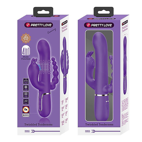 Pretty Love Cammy 4 in 1 Triple Rabbit Vibrator by Baile - Rabbit Vibrators