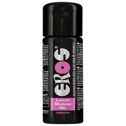Eros Luxury Flavoured Massage Gel 100 ml Silicone Based Formula - Bath and Intimate Fragrances