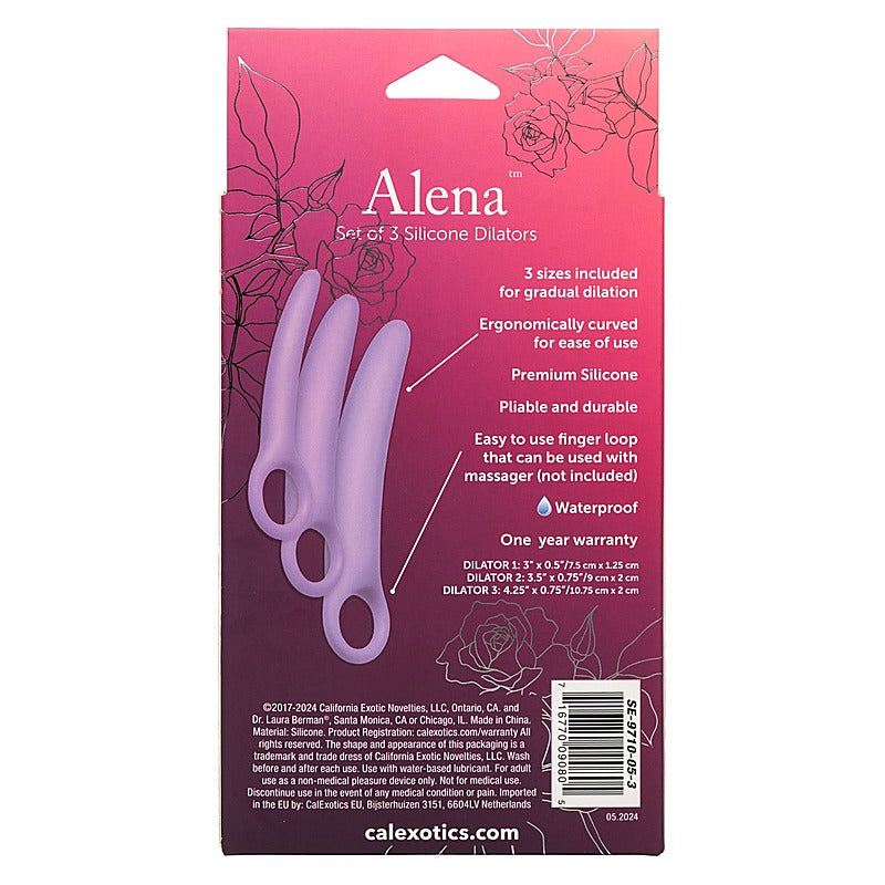 Alena Set of 3 Silicone Dilators by California Exotics - Clit Ticklers and Pulsators
