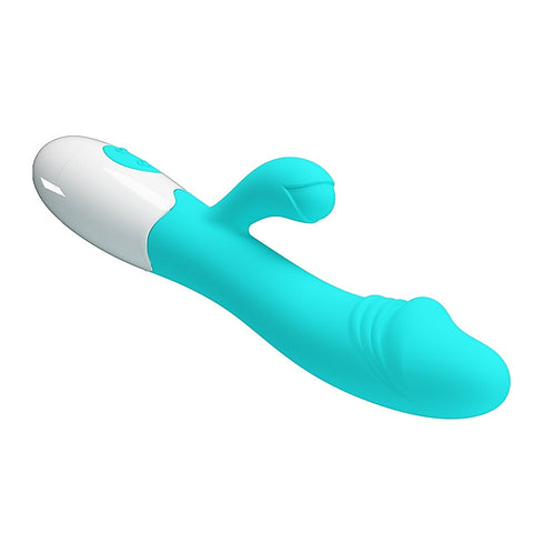 Baile Pretty Love Snappy 30 Functions G Spot and Clitoral Vibrator with Cock Ring - G-Spot Vibrators