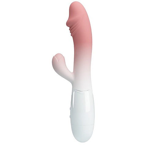 Baile Pretty Love Snappy 30 Functions G Spot and Clitoral Vibrator with Cock Ring - G-Spot Vibrators