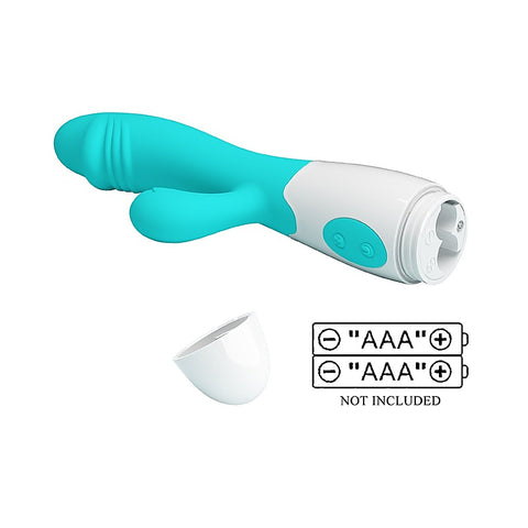 Baile Pretty Love Snappy 30 Functions G Spot and Clitoral Vibrator with Cock Ring - G-Spot Vibrators