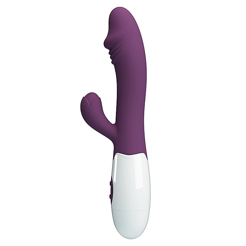 Baile Pretty Love Snappy 30 Functions G Spot and Clitoral Vibrator with Cock Ring - G-Spot Vibrators