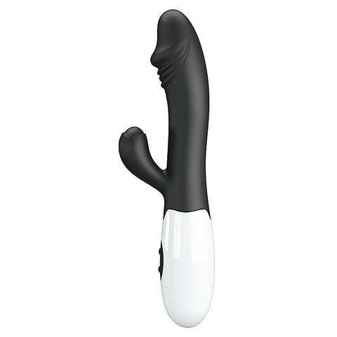 Baile Pretty Love Snappy 30 Functions G Spot and Clitoral Vibrator with Cock Ring - G-Spot Vibrators