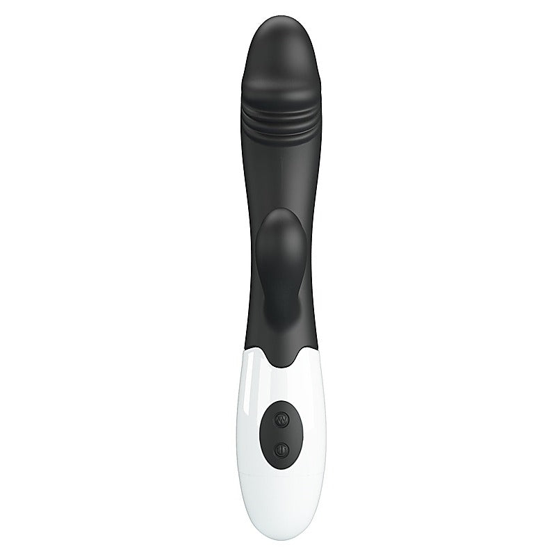 Baile Pretty Love Snappy 30 Functions G Spot and Clitoral Vibrator with Cock Ring - G-Spot Vibrators