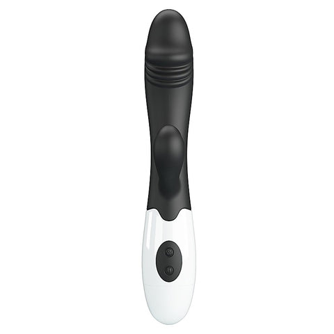 Baile Pretty Love Snappy 30 Functions G Spot and Clitoral Vibrator with Cock Ring - G-Spot Vibrators